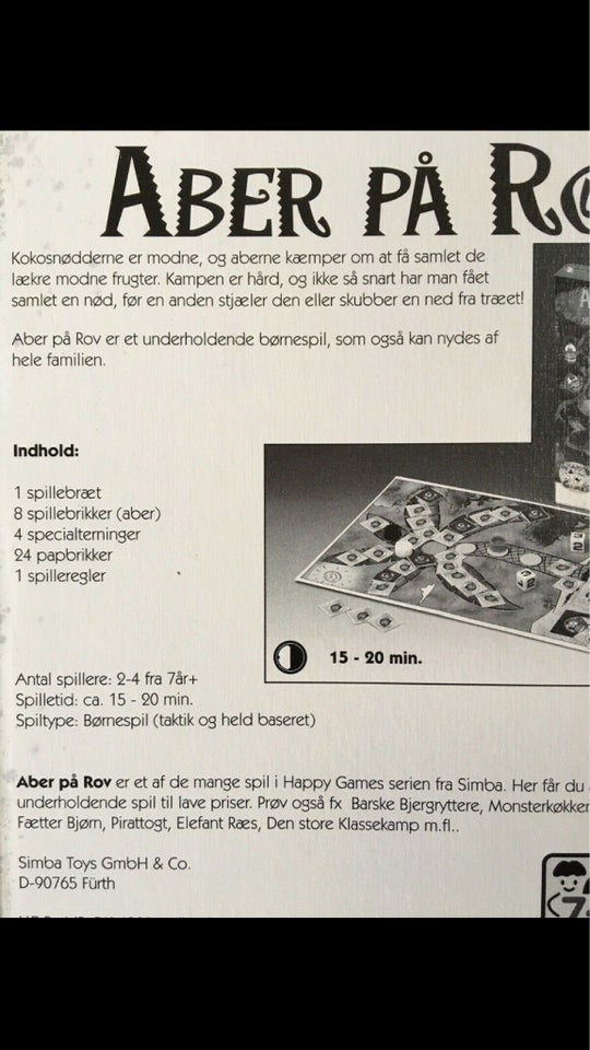 Aber på Rov/Regn med Fætter Bjørn,