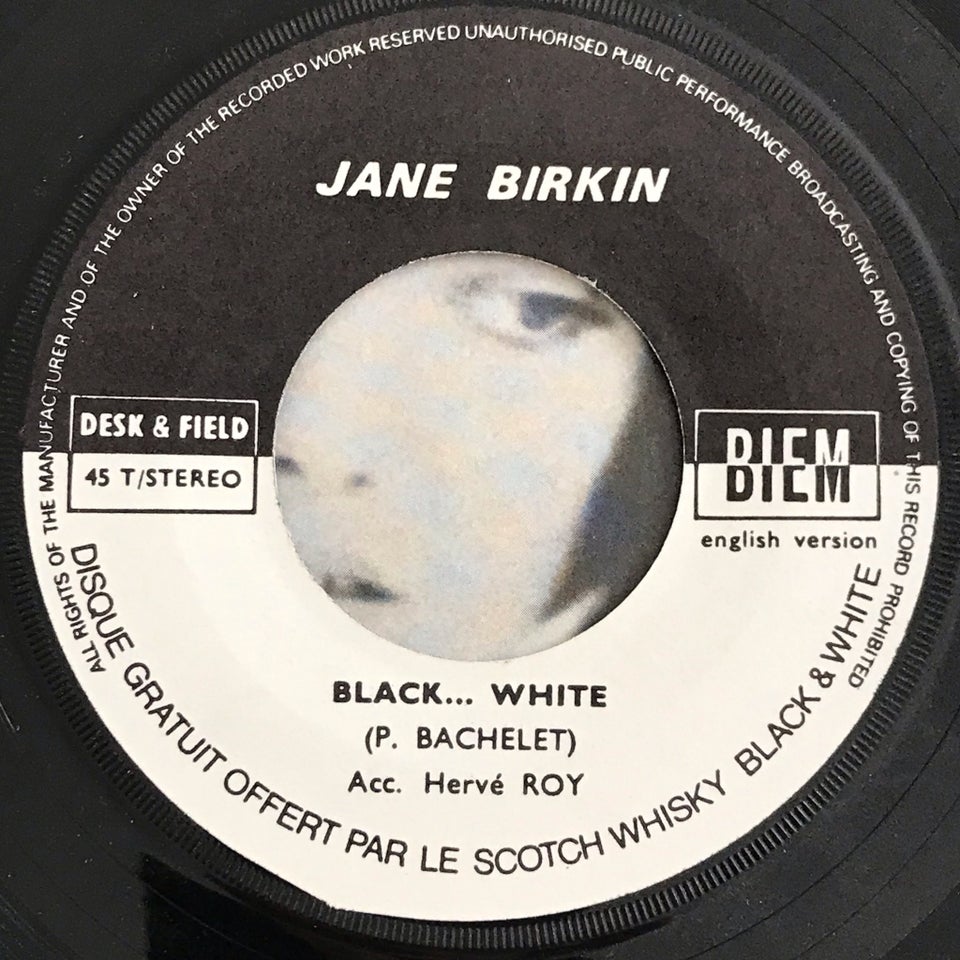 Single Jane Birkin Black…White