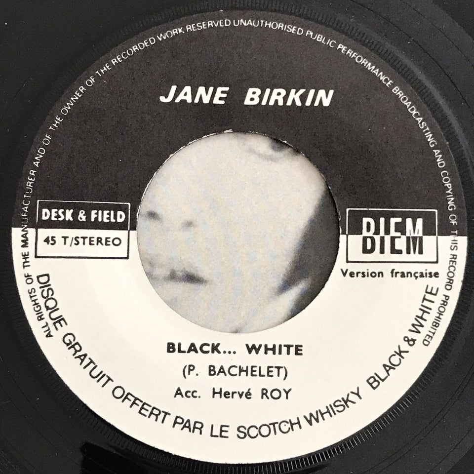 Single Jane Birkin Black…White