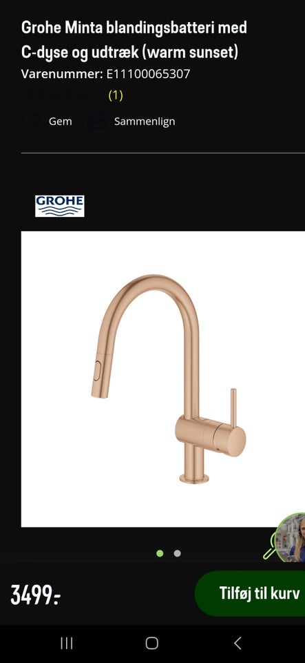 Grohe minta(varm sunset), Grohe