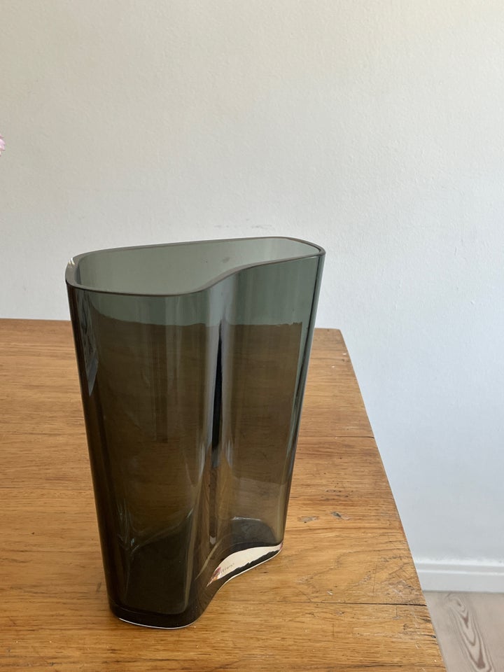 Vase, Smoked glass vase,