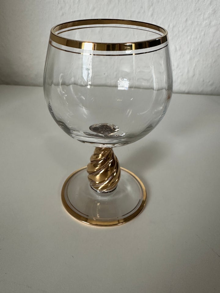 Glas, Cognac glas Ida guldkant,