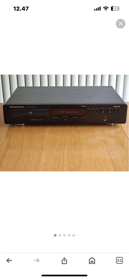 CD afspiller, Marantz, CD 6000 ose