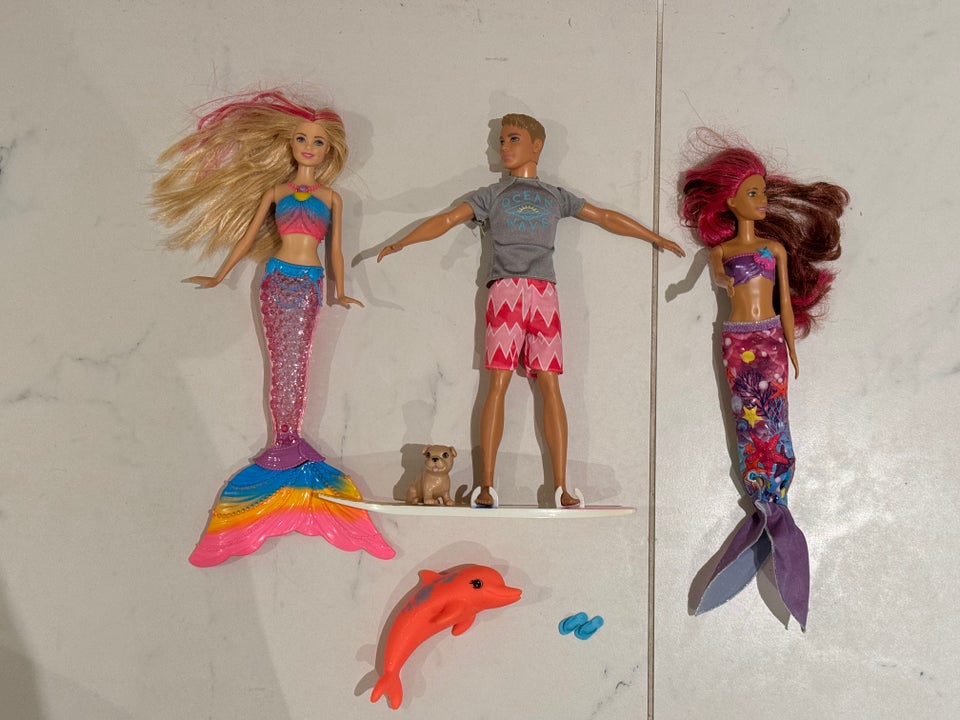 Barbie, Havfruer og surfer