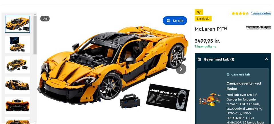 Lego Cars, Lego McLaren P1™ 42172