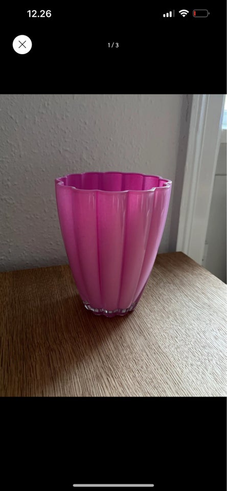 Glas Vase Vintage