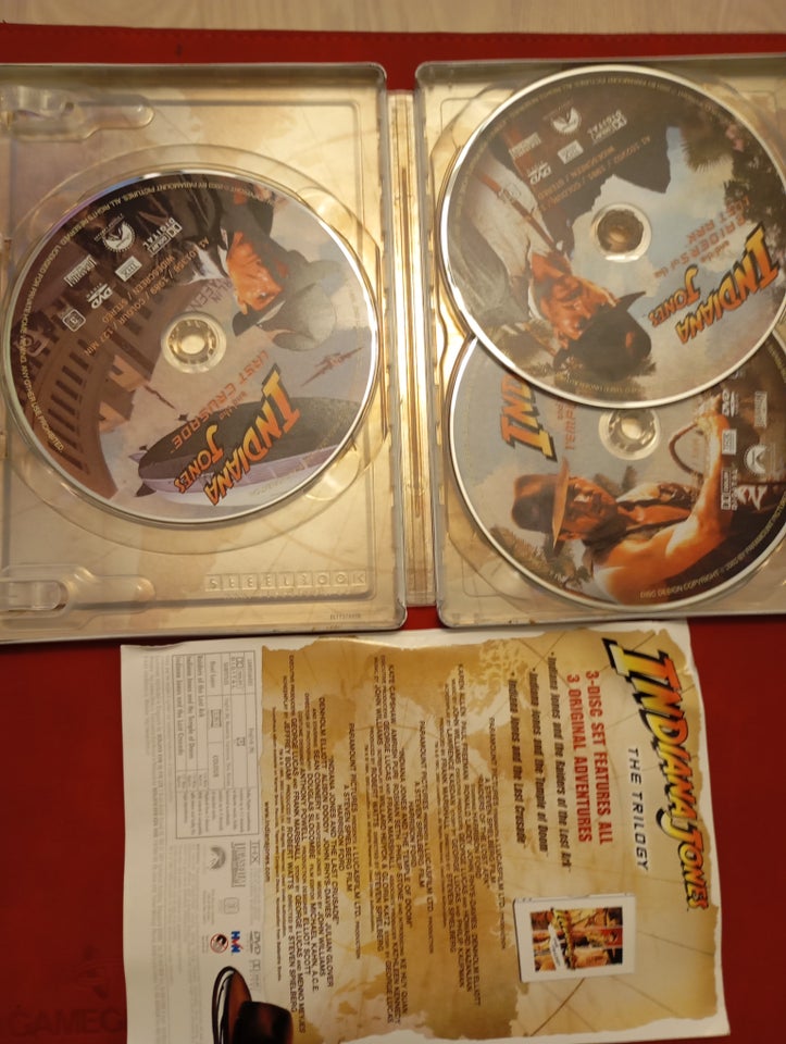 Indiana Jones metal MovieBox, DVD,