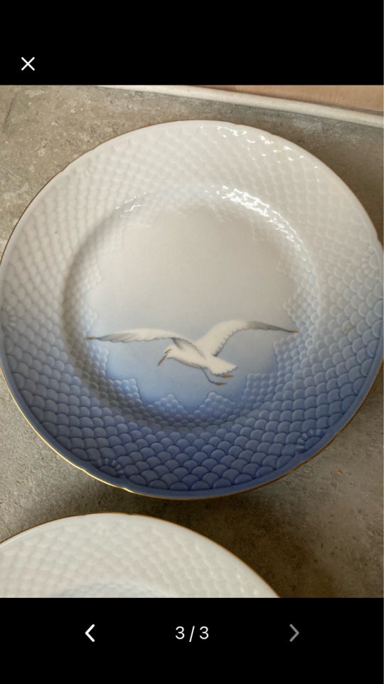 Porcelæn, Måge frokosttallerken