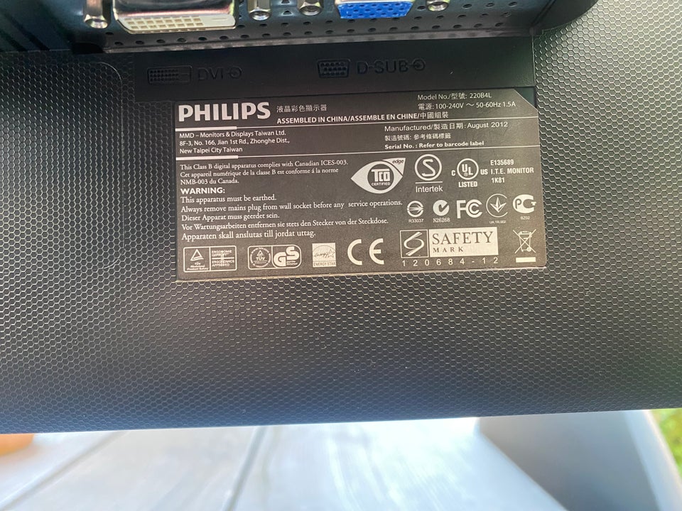 Philips, 220B4L, 22 tommer