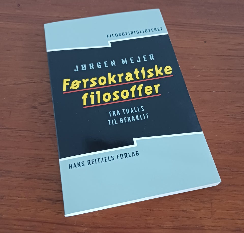 FØRSOKRATISKE FILOSOFFER, MEJER,