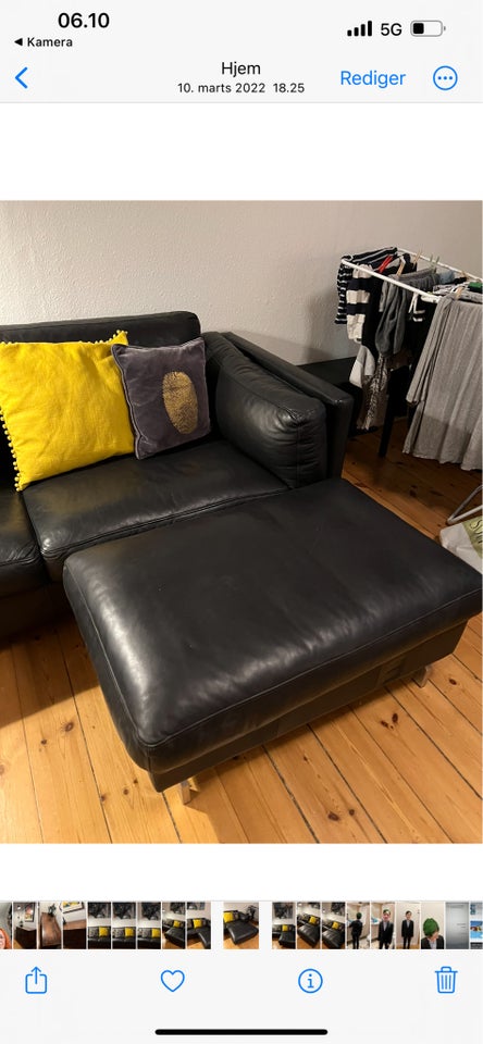 Sofa, læder, Ilva