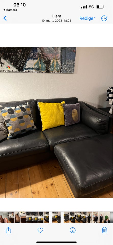 Sofa, læder, Ilva