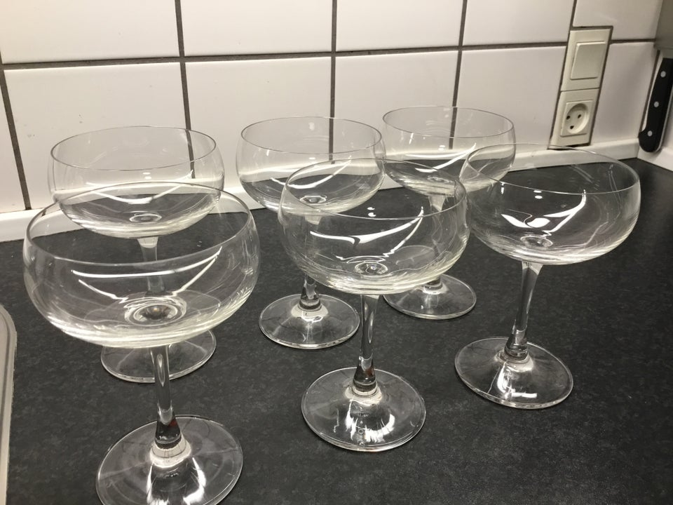 Glas, Krystal champagneskål,