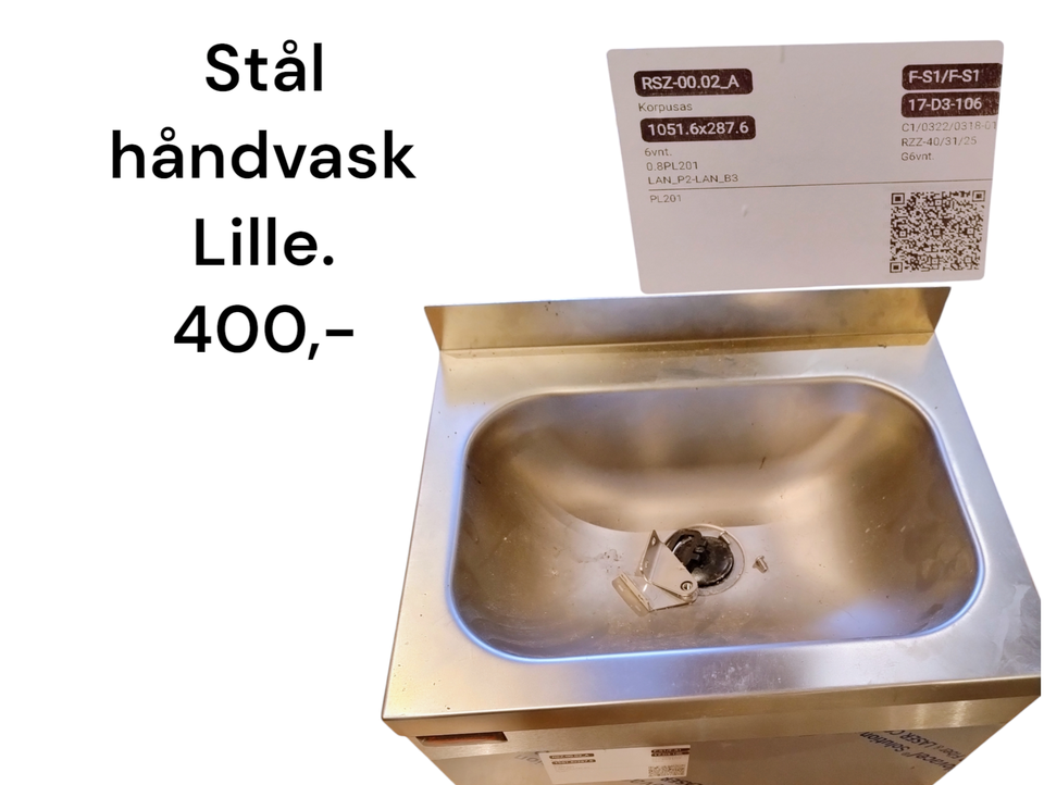 Lille stålvask