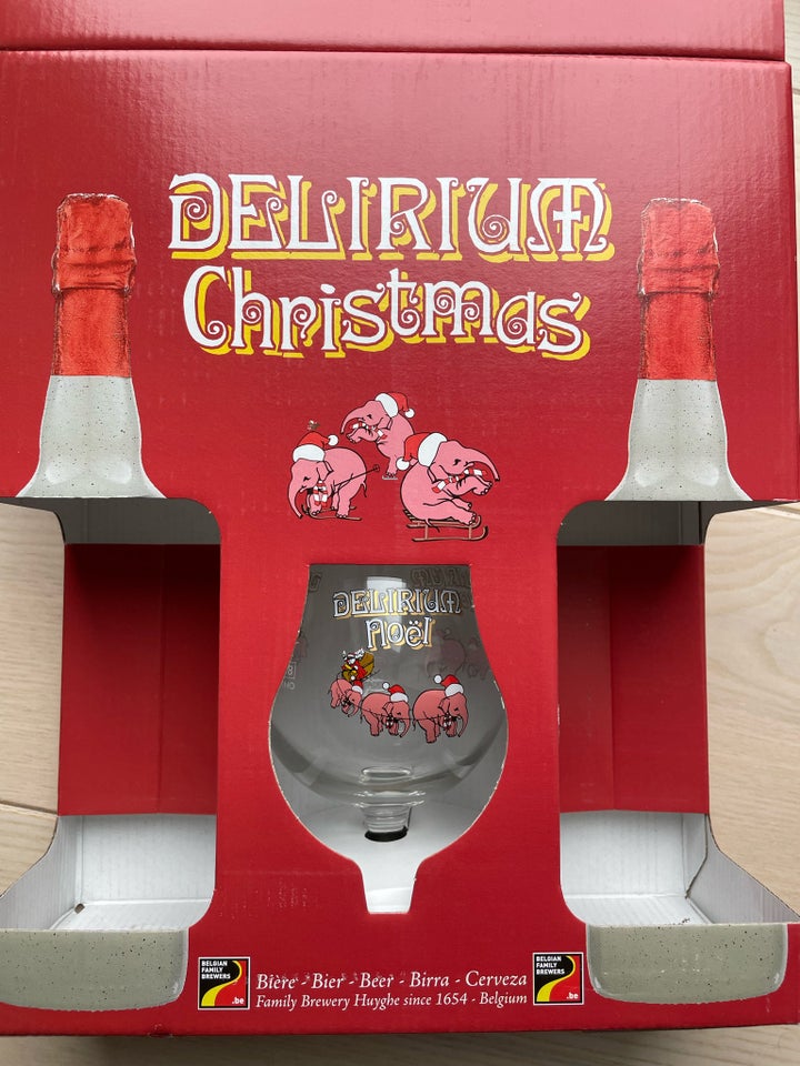 Glas Øl glas Delirium Christmas
