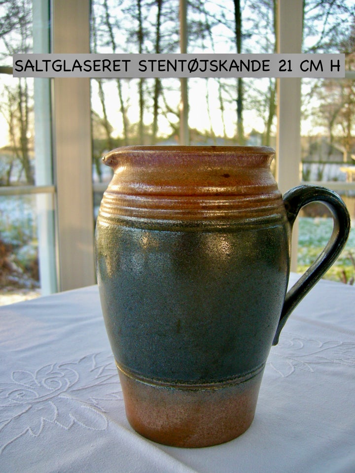 Stentøj 21 cm Saltglaseret