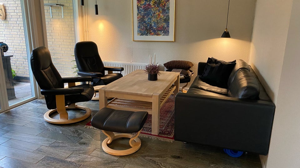 Sofagruppe, læder, Stressless