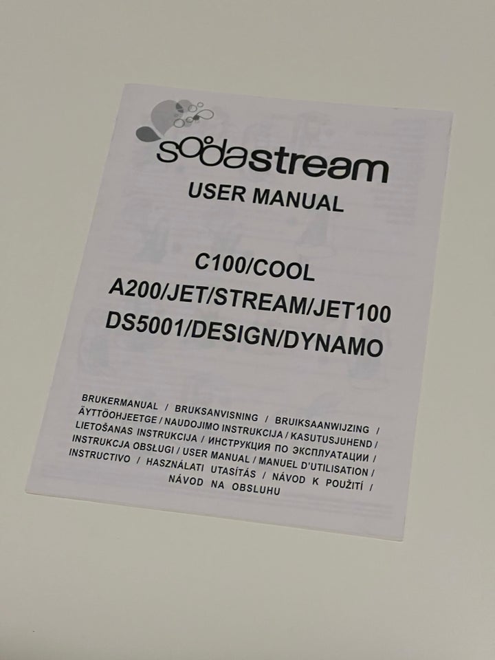 Sodastream maskine, Sodastream