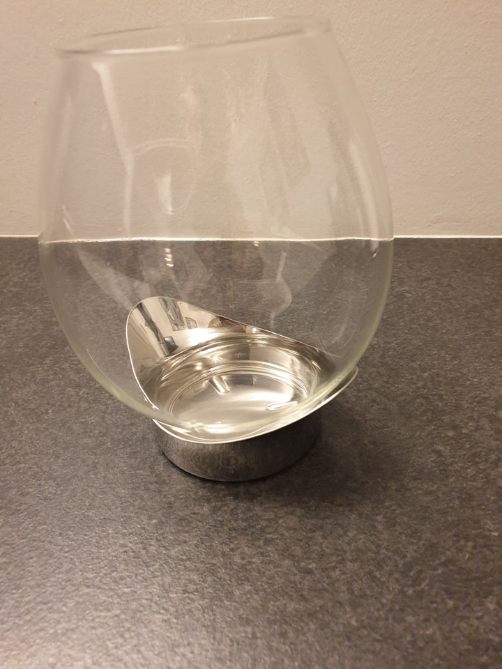 Glas lysestage georg jensen