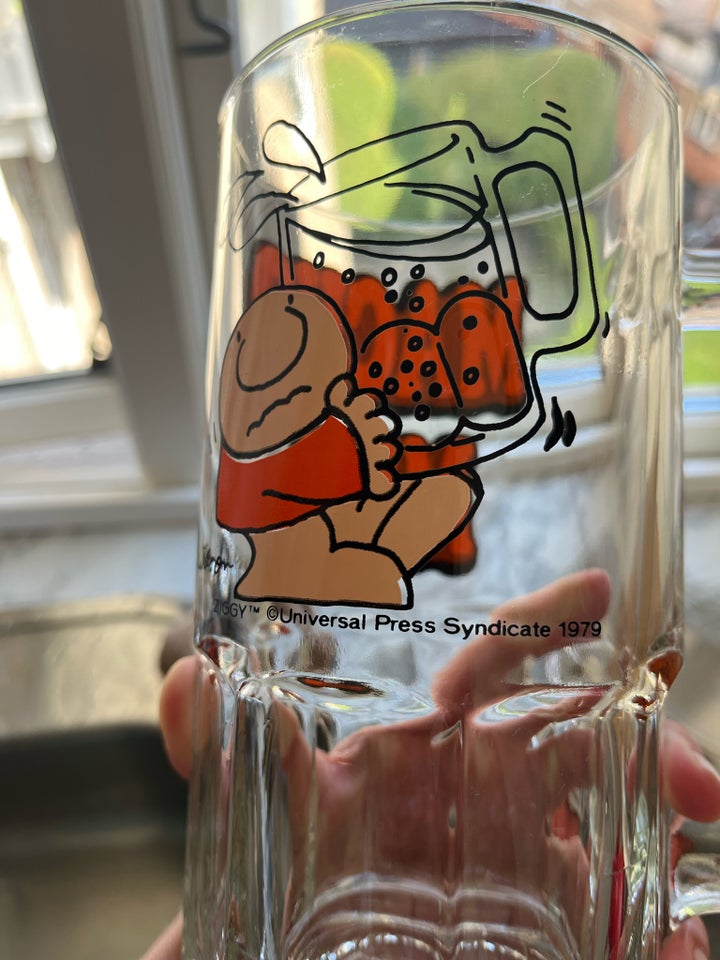 Glas Kæmpe øl krus vintage ølkrus