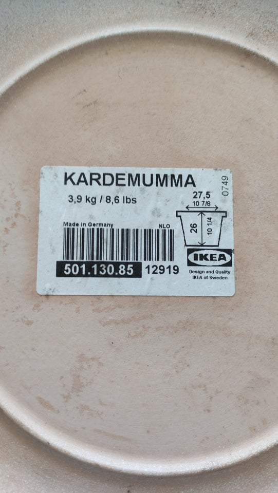 Potteskjuler Ikea Kardemumma