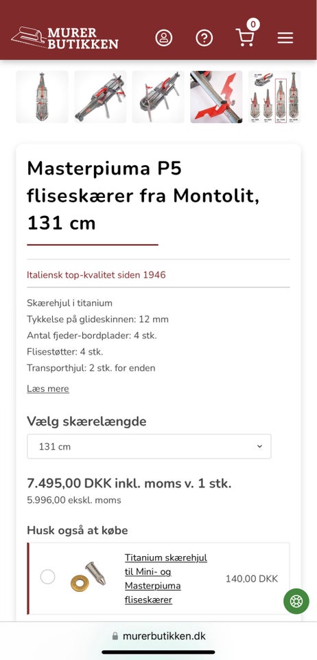 Fliseskærer, Montolit Master