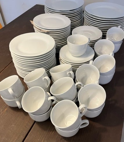 Porcelæn Kaffestel tallerkner