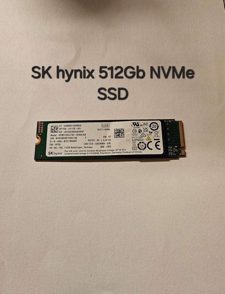 SKhynix 512 GB Perfekt