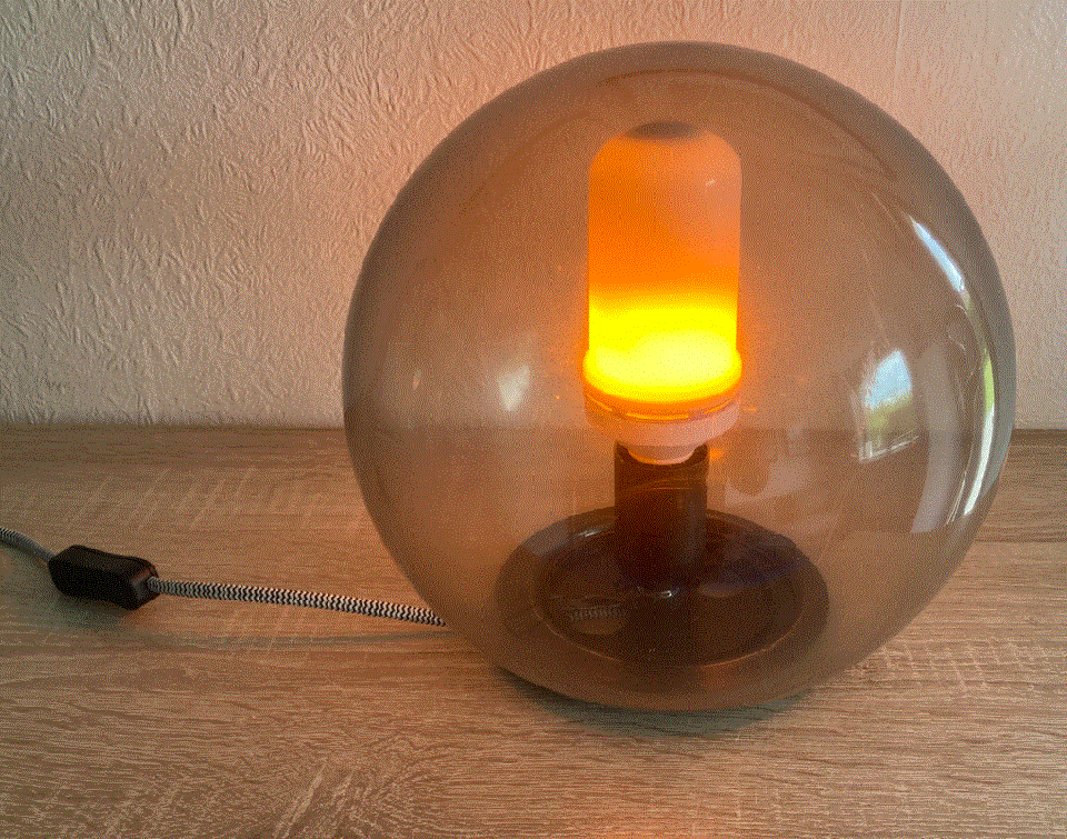 Glas, Lampe Ø 25 cm.