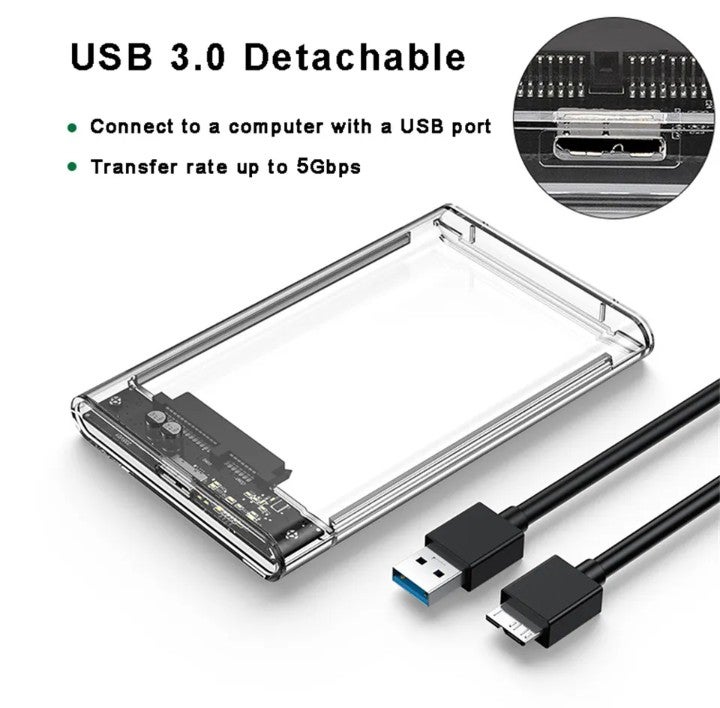 Adapter, 2.5 harddisk box - USB 3.0,