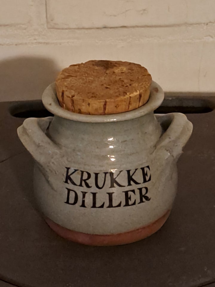 Keramik Krukke med låg