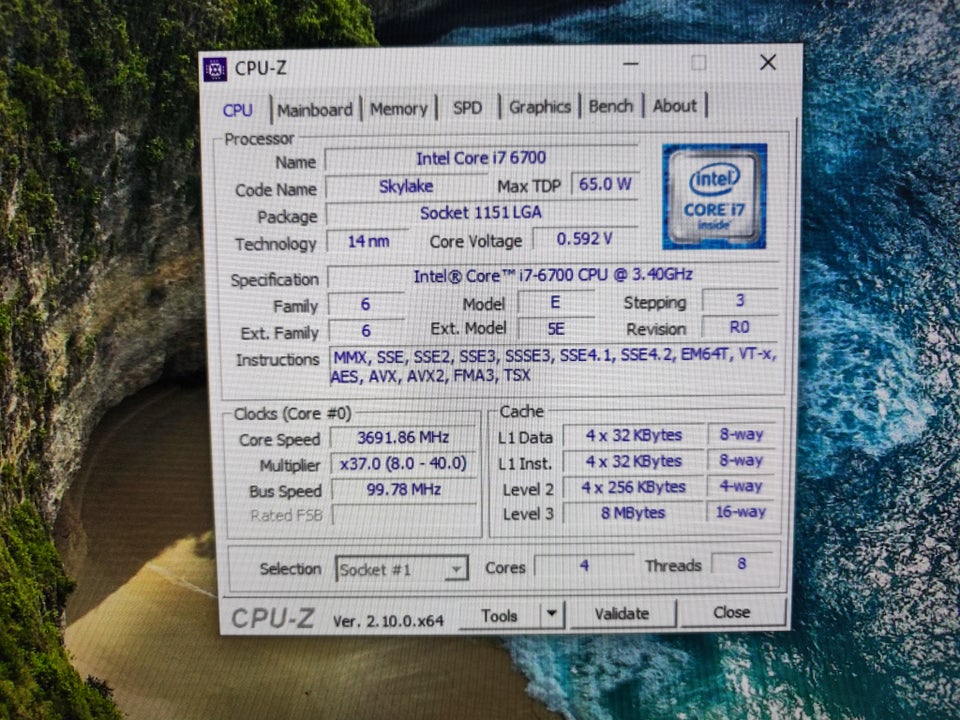 Solgt! intel i7-6700, Perfekt