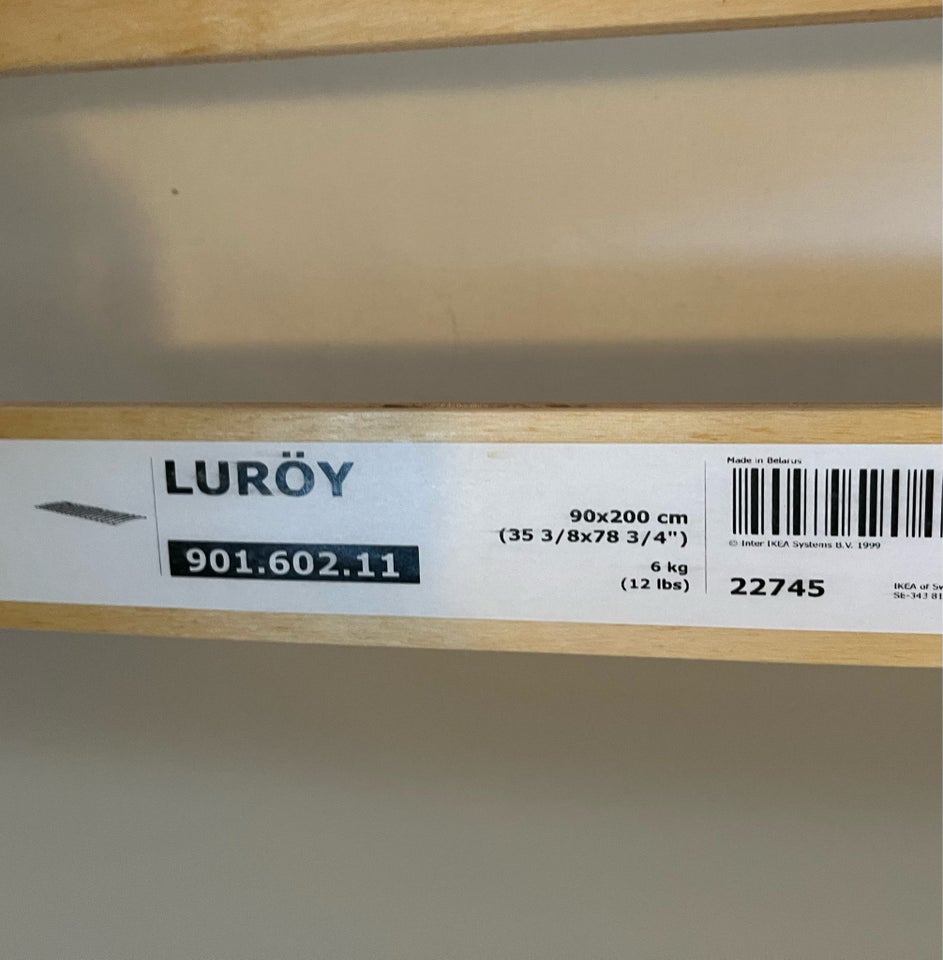 Juniorseng, Ikea Luroy, b: 90 l: 200