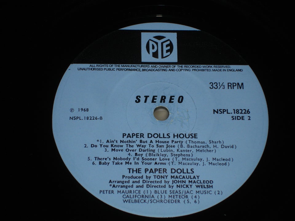 LP, Paper Dolls , Paper Dolls House