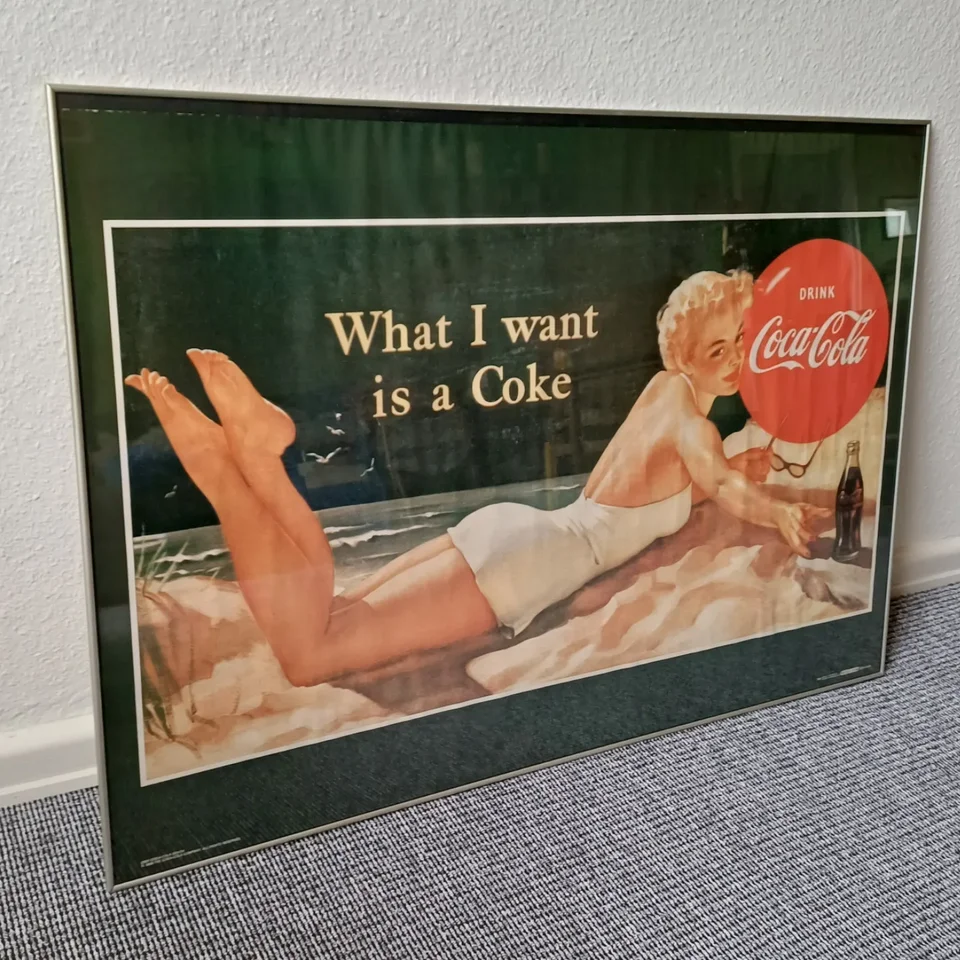 Plakat Coca-Cola motiv: Pin up