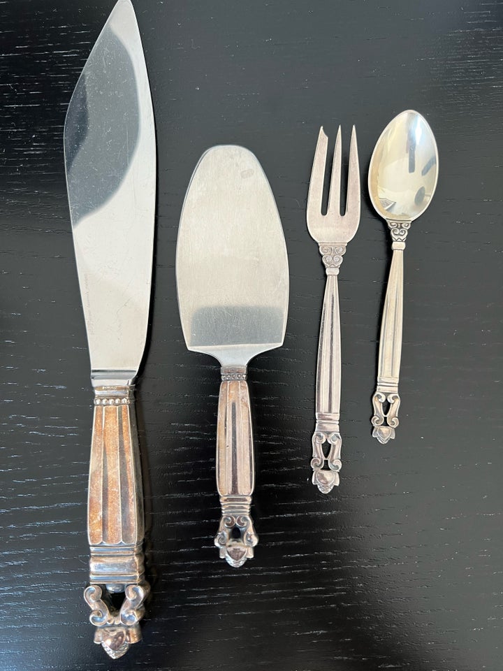 Sølvtøj Dessert gafler t-sker