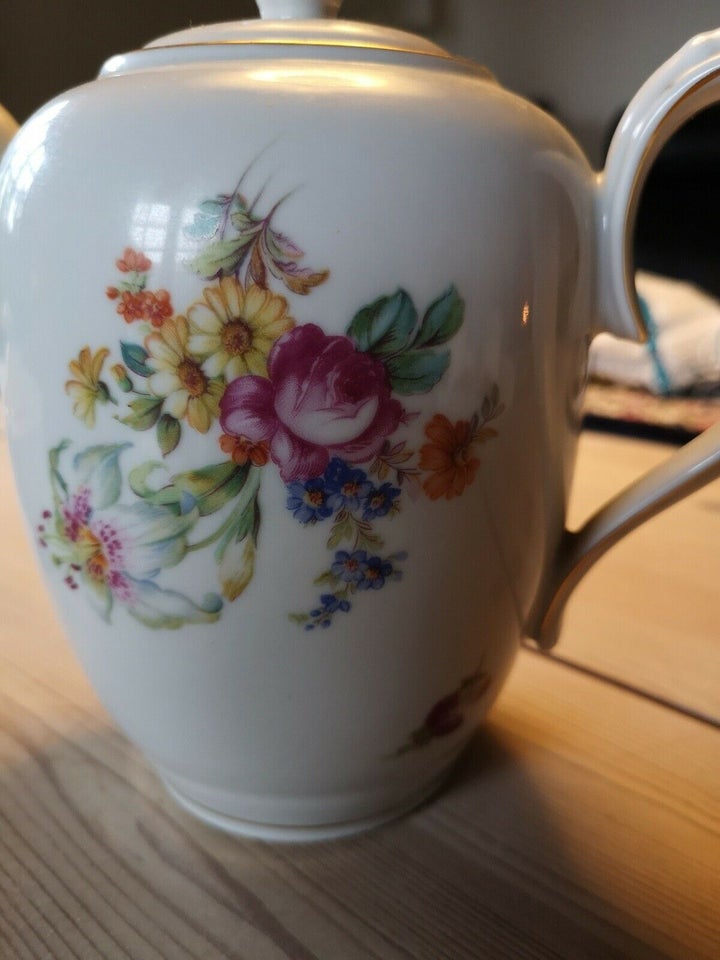 Porcelæn Sukkerskål/kaffekande