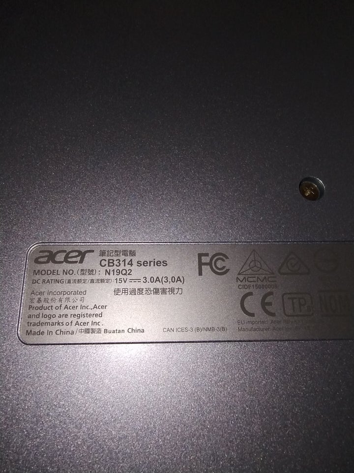 Acer CB314 N19Q CB314-1H-C8BQ 1