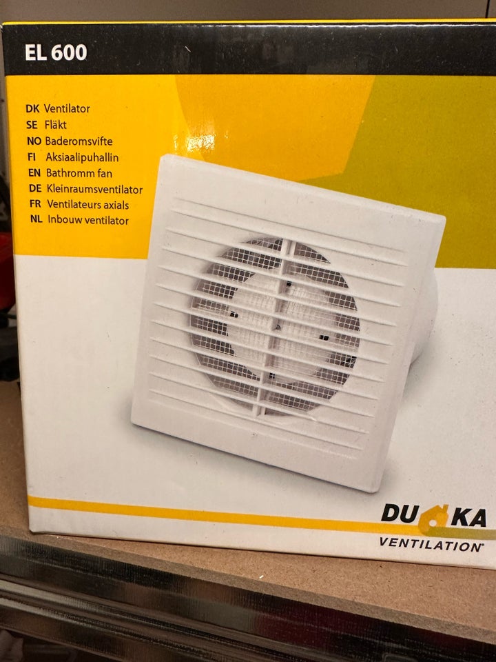 Vådrumsventilator, DUKA