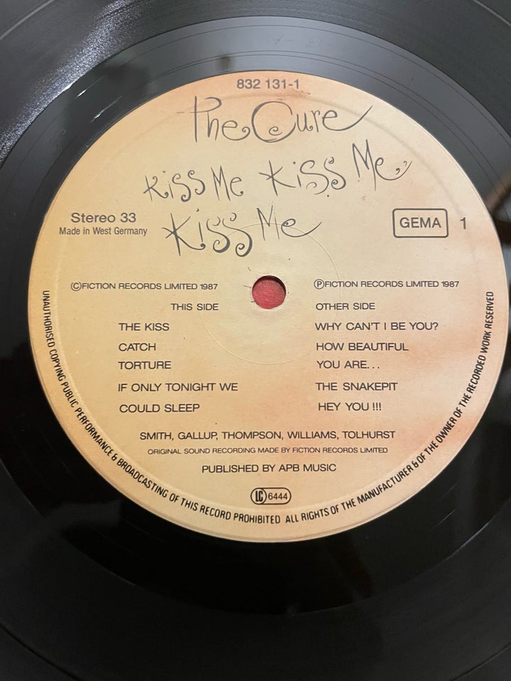 LP, The Cure, Kiss Me Kiss Me Kiss Me