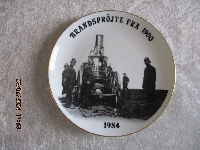 Porcelæn Platter Brandsprøjter