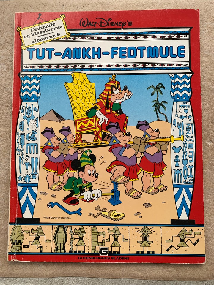 Tut-Ankh-Fedtmule, Walt Disney,