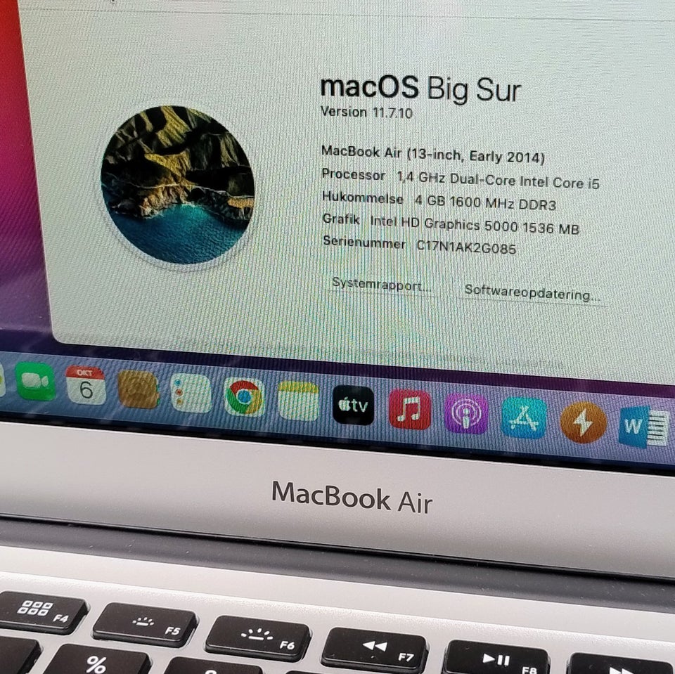 MacBook Air, Air A1466, 1.4 GHz