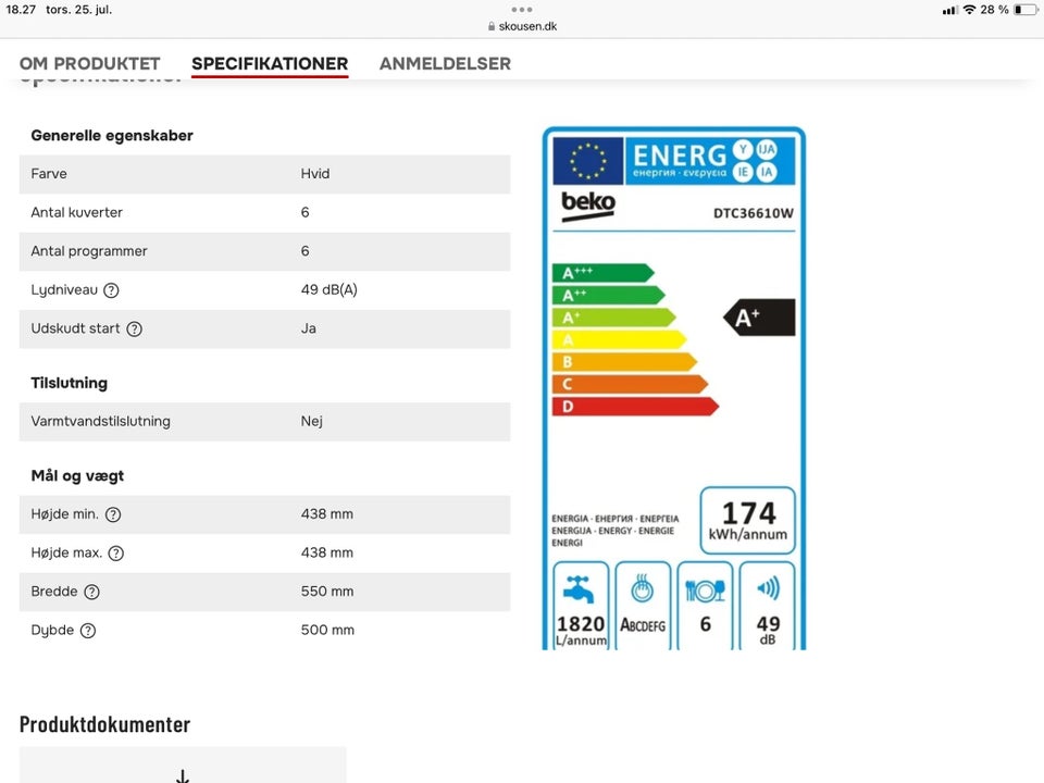 Beko Nypris 3549kr