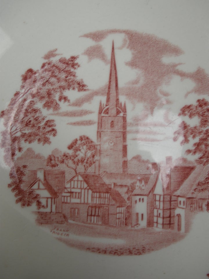 Porcelæn, 4 Engelske Små Dybe