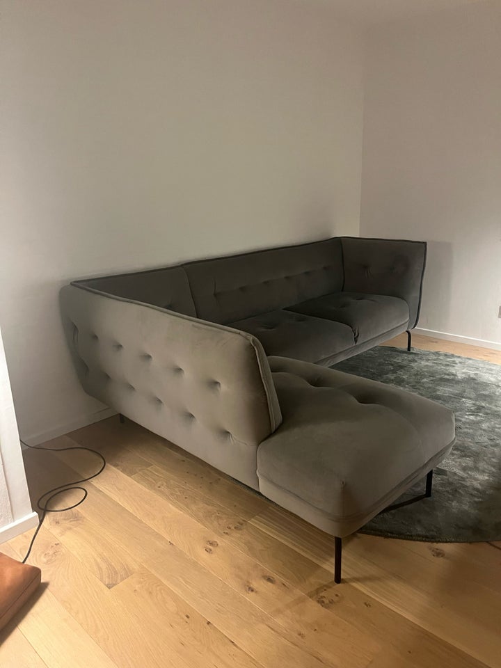 Sofa, velour, 3 pers.