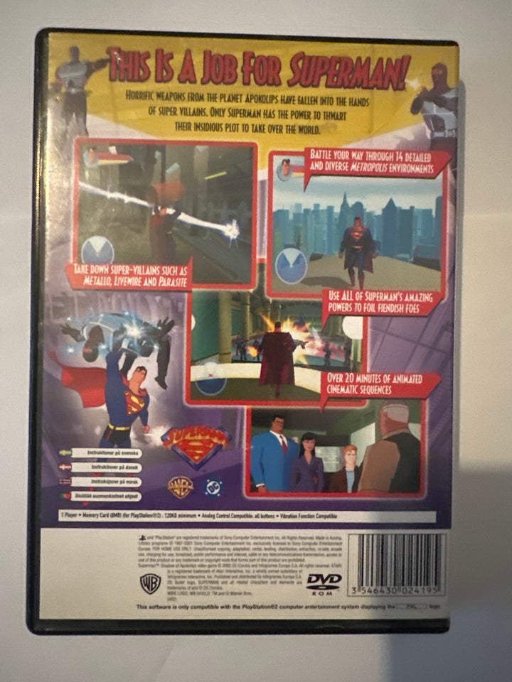 Superman Shadow Of Apokolips, PS2