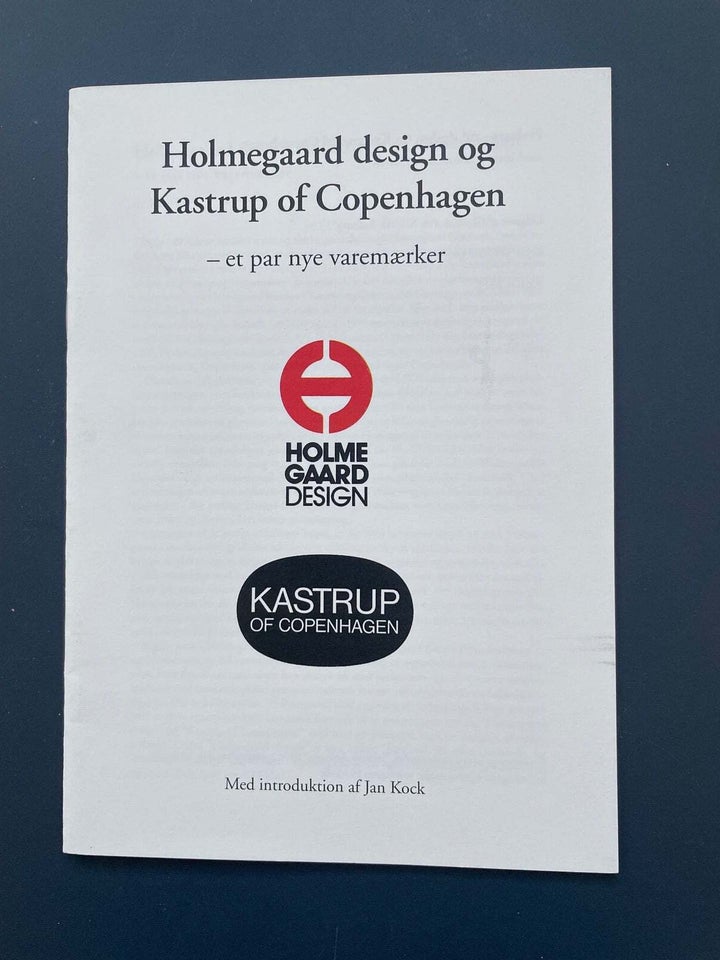 Holmegaard design , Jan Kock, emne: