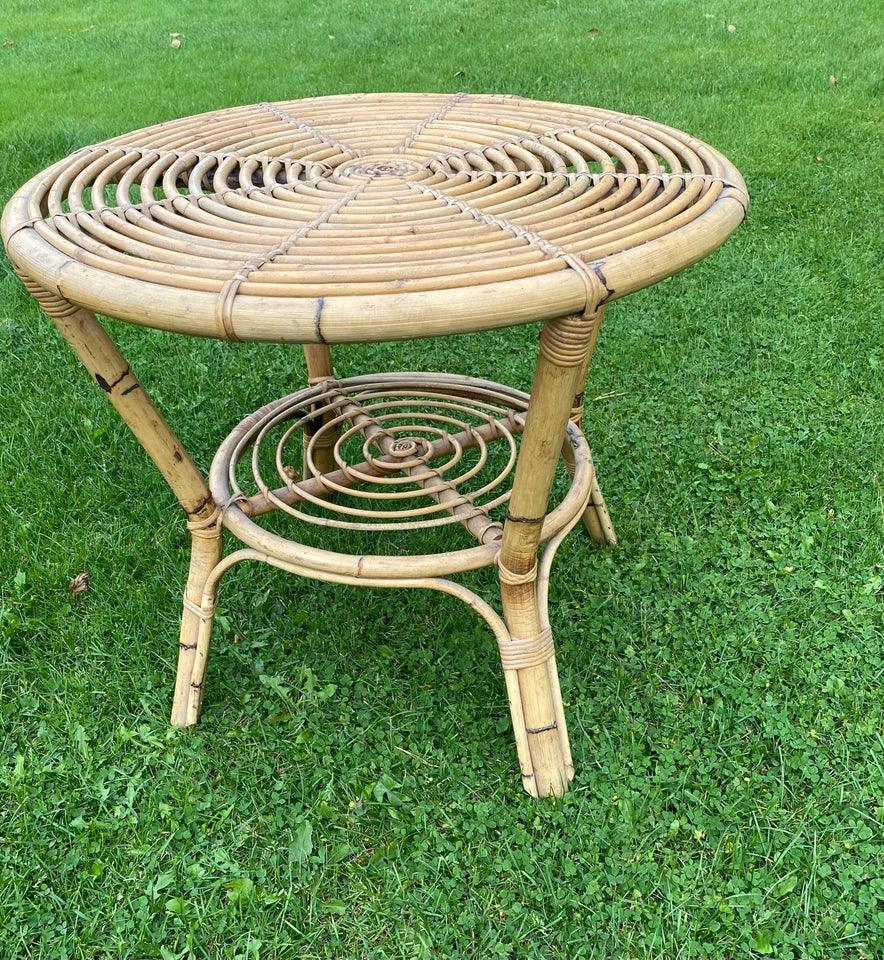 Rattan bord - vintage Vintage