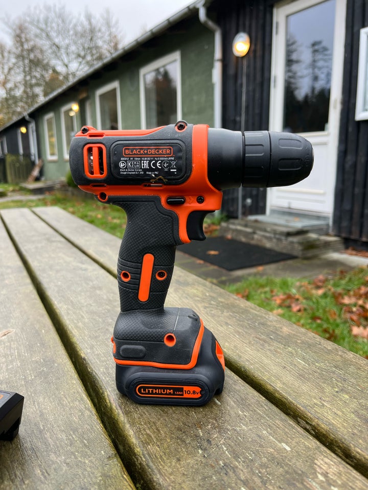 Boremaskine, Black + Decker 10.8V